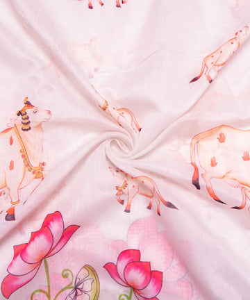 Printed Chanderi Fabric